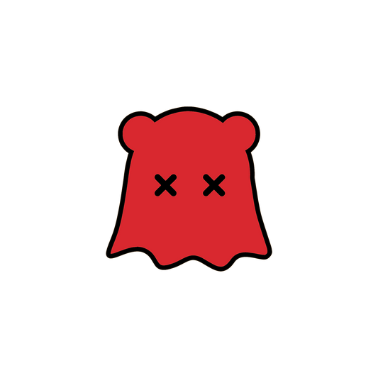 GHOST STICKER - RED