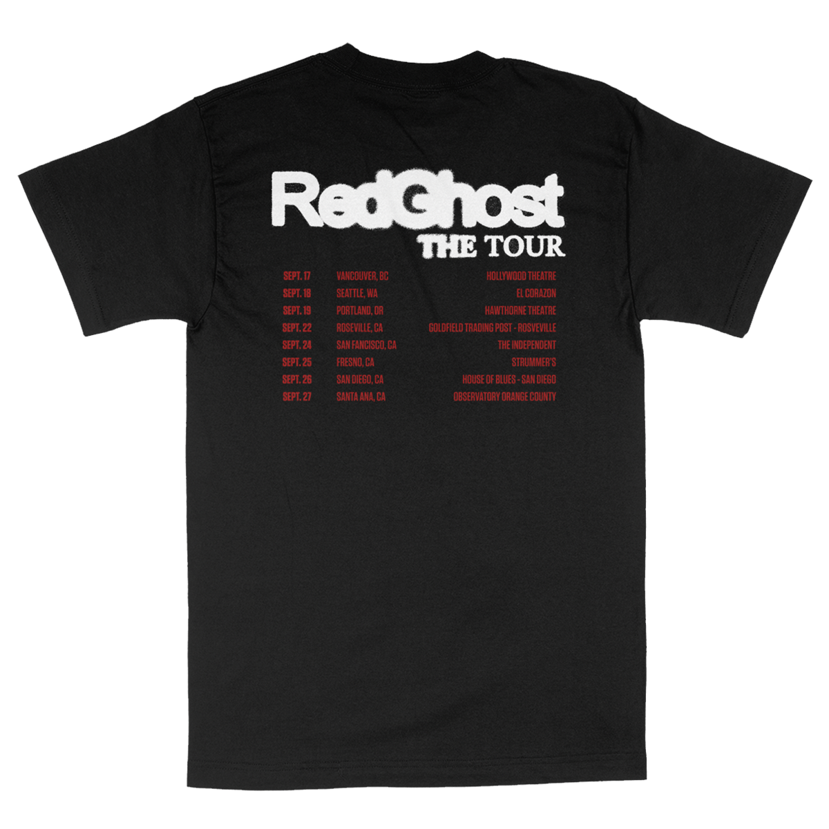 REDGHOST TOUR TEE