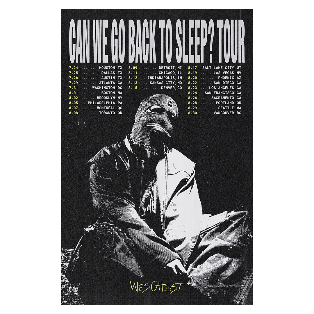 CAN WE GO BACK TO SLEEP TOUR POSTER